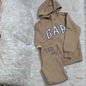 GAP Beige Hoodie and Joggers Set